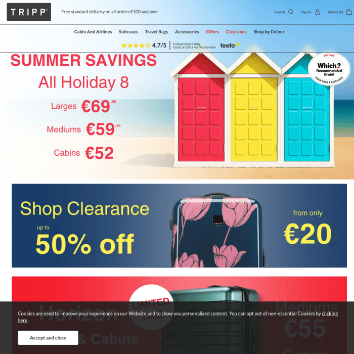 Trippluggage Ie
